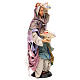 Donna con cesti di panni per presepe Napoli stile 700 di 30 cm s4