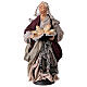 Mujer con cesta de pan para belén Nápoles estilo 700 de 30 cm de altura media s1