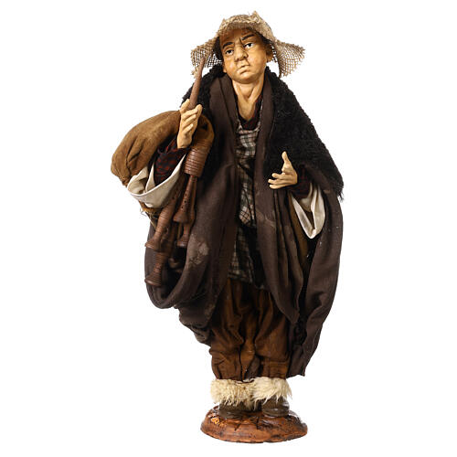 Bagpiper for Neapolitan nativity style 700 of 35 cm 1