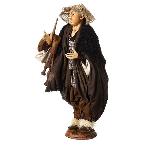 Bagpiper for Neapolitan nativity style 700 of 35 cm 3