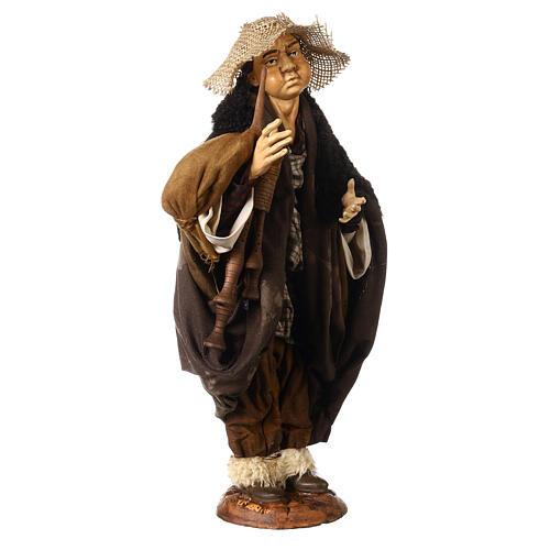 Bagpiper for Neapolitan nativity style 700 of 35 cm 4
