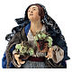 Woman with two baskets of grapes for 18th-century style Neapolitan Nativity Scene 35 cm s2