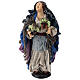 Woman with two baskets of grapes for Neapolitan nativity style 700 of 35 cm s1