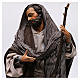 San Giuseppe con bastone per presepe Napoli stile 700 di 35 cm s2