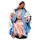 Vierge Marie assise avec bras ouverts pour crèche napolitaine style 1700 35 cm s1