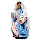 Vierge Marie assise avec bras ouverts pour crèche napolitaine style 1700 35 cm s3