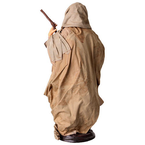 Święty Józef figurka z terakoty do szopki z Neapolu w stylu z XVIII wieku 30 cm 5