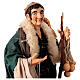 Shepherd with Caciotta for Neapolitan nativity style 700s of 30 cm s2