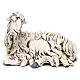 Liegendes Schaf 35cm Terrakotta neapolitanische Krippe s1
