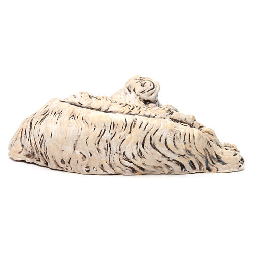 Lying sheep looking to its right 18th-century style Neapolitan Nativity Scene 35 cm 4