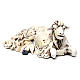 Kneeling sheep looking to its right 18th-century style Neapolitan Nativity Scene 35 cm s2