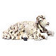 Sheep kneeling looking right for Neapolitan nativity style 700s of 35 cm s1