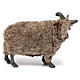 Caprone con lana per presepe napoletano stile '700 di 35 cm s1