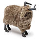 Caprone con lana per presepe napoletano stile '700 di 35 cm s2