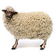 Mouton debout avec laine pour crèche Naples style 1700 35 cm s1