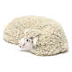 Mouton allongé avec laine pour crèche Naples style 1700 35 cm s2