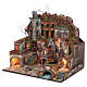 Borgo antico con cascata e mulino per presepe 70x80x60 cm stile napoletano 700 s2