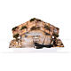 Hütte mit Licht und Fenster 25x50x30cm neapolitanische Krippe s7