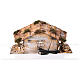 Illuminated stable with window for Neapolitan Nativity Scene 25x50x30 cm s7