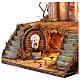 Ambientazione presepe napoletano ingresso palazzo con fontana 70x40x40 cm s2