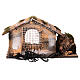 Hut with fountain and light for Neapolitan Nativity Scene 25x45x30 cm s10