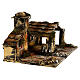 Illuminated stable with fire effect oven for Neapolitan Nativity Scene 25x50.7x27 cm s3