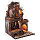Farmhouse with oven and terraces for Nativity Scene 80x50x50 cm 18th-century Neapolitan style s5