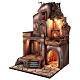 Farmhouse with fire effect oven for Nativity Scene 70x50x50 s4