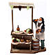 Venditore uva e vino terracotta per presepe Napoletano 12 cm s1