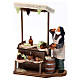 Venditore uva e vino terracotta per presepe Napoletano 12 cm s2