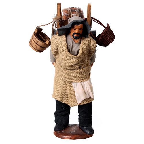 Mann mit Weinfass auf dem Rücken, 12 cm 1