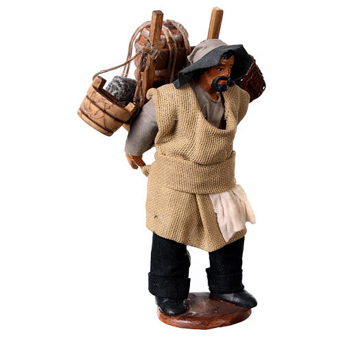 Man with wine barrel Neapolitan Nativity Scene 12 cm 3