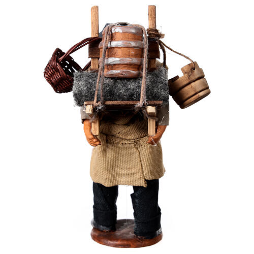 Man with barrel for Neapolitan Nativity Scene 12 cm 4