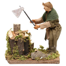 Taglialegna in terracotta per presepe di Napoli 12 cm