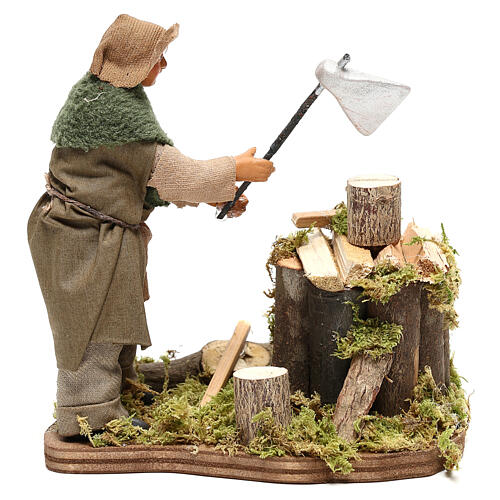 Drwal z terakoty do szopki neapolitańskiej 12 cm 4