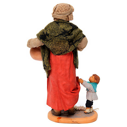 Pregnant woman with child, Neapolitan Nativity Scene 30 cm 5