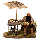Moving man with basket of eggs and hen Neapolitan Nativity Scene 12 cm s1