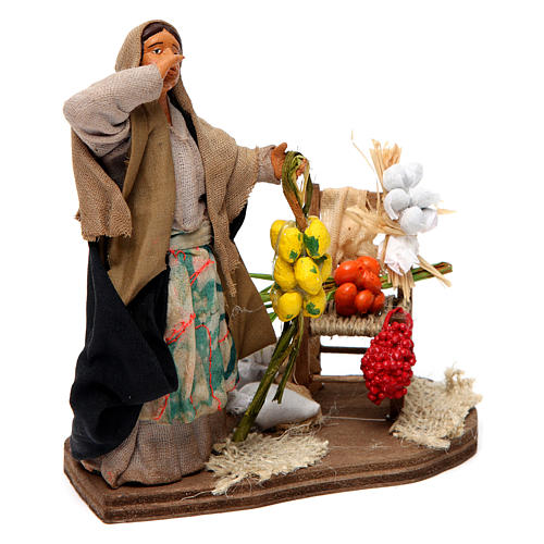 Woman fruiterer Neapolitan Nativity Scene 12 cm 3