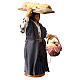 Mujer con pan belén de Nápoles 12 cm de altura media s3