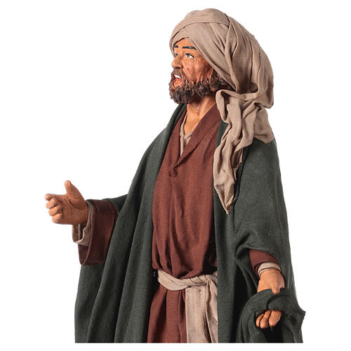 Homme âgé avec cape pour crèche napolitaine de 30 cm 2