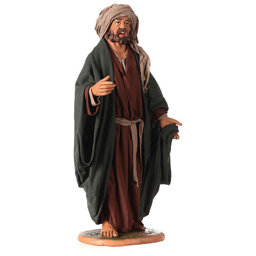 Homme âgé avec cape pour crèche napolitaine de 30 cm 4