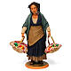 Femme avec paniers de fruits pour crèche napolitaine de 30 cm s1