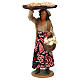 Woman with Bread Basket for Neapolitan nativity 30 cm s1