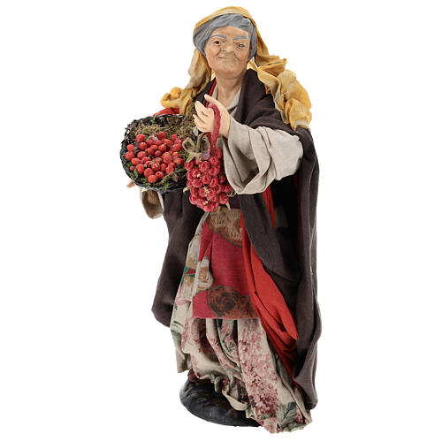 Woman with tomatoes for Neapolitan Nativity Scene 30 cm 3