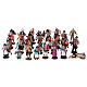 Personaggi presepe terracotta 10 cm presepe napoletano set 36 pz s1