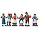 Personaggi presepe terracotta 10 cm presepe napoletano set 36 pz s3