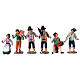 Personaggi presepe terracotta 10 cm presepe napoletano set 36 pz s5