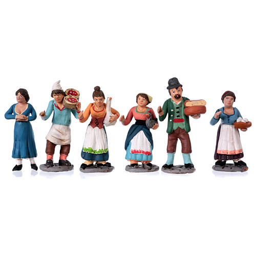 Peças presépio terracota com figuras 10 cm altura média conjunto 36 peças 3
