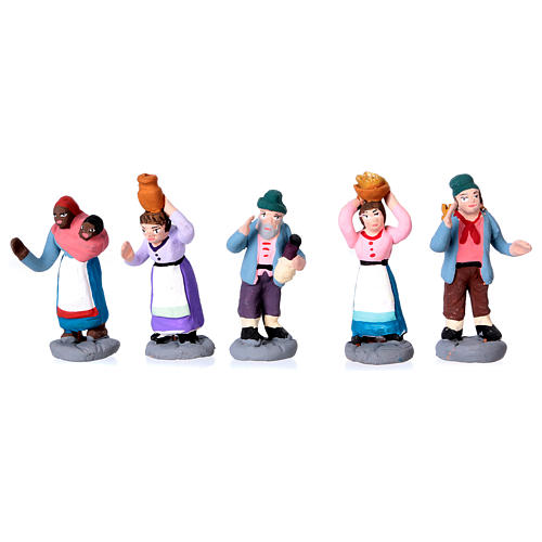 Set 40 Krippenfiguren 4cm neapolitanische Krippe 4