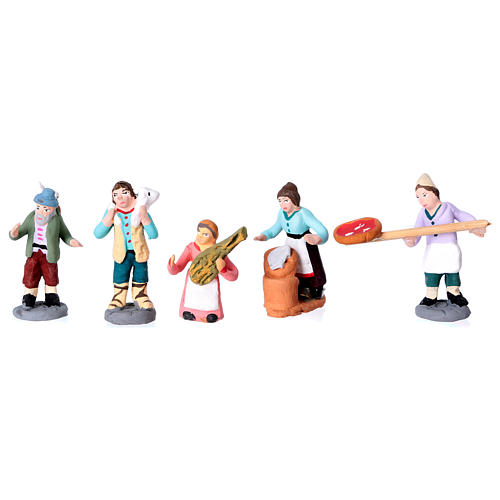 Santons pour crèche hauteur réelle 4 cm crèche napolitaine set 40 pcs 3